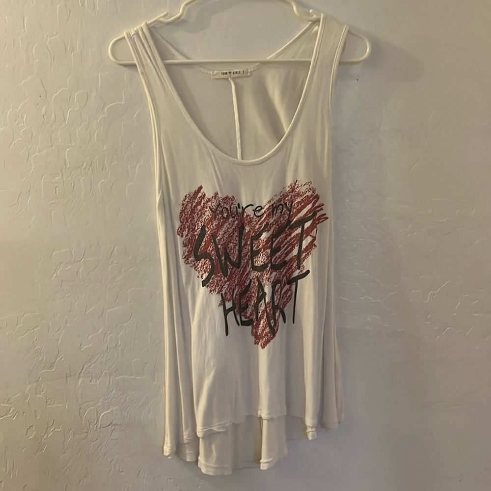 Asymmetrical tank top / blouse